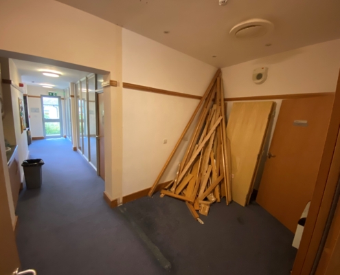 Removal of room 3 windows and doors